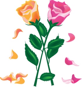Roses Rose Petals Kid Clipart Clipart