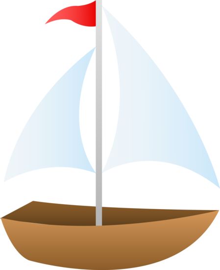 Free Of A Cute Small Sailboat By Clipart