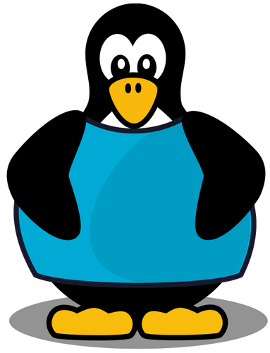 Penguin With A Shirt Clipart
