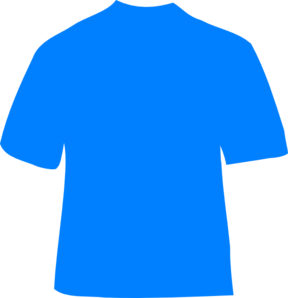 T Shirt Blue Shirt At Clker Vector Clipart