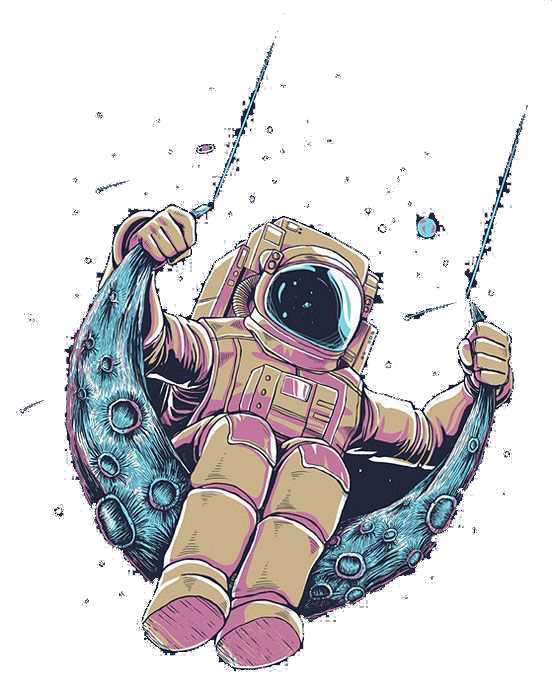 T-Shirt Visual Astronaut Arts Drawing HQ Image Free PNG Clipart