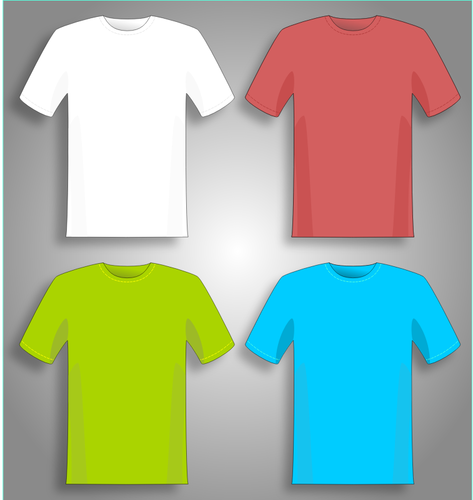Colorful T-Shirts Clipart