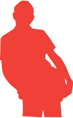 Silhouette Of Student Clipart