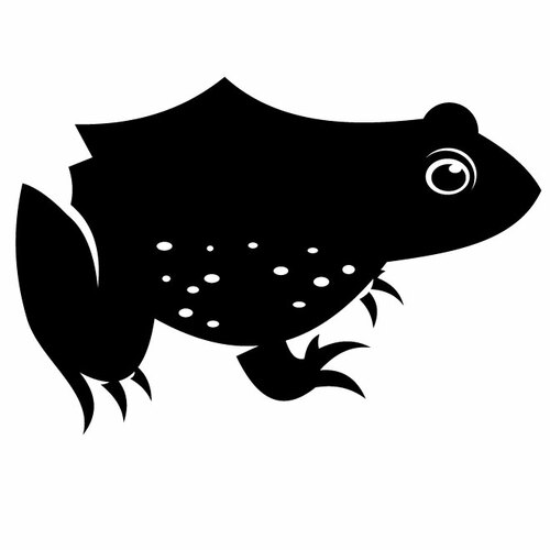 Frog Silhouette Outline Clipart