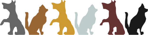 Dogs Ad Cats Silhouette Images Clipart