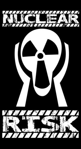 Nuclear Risk Silhouette Clipart