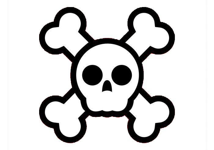 And Cartoon Skull Crossbones Download HD PNG Clipart