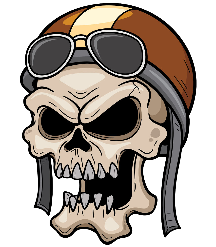 Head Cranial Skeleton Skull With Hat Clipart