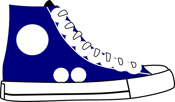 Sneaker Tennis Shoes Black And White Clipart