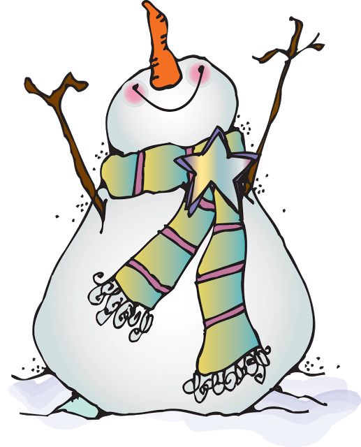 5 Images About Snowmen Drawings On Snowman Clipart