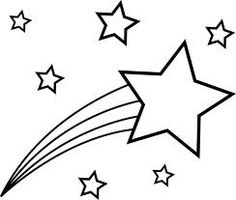 Shooting Stars Black And White Png Images Clipart