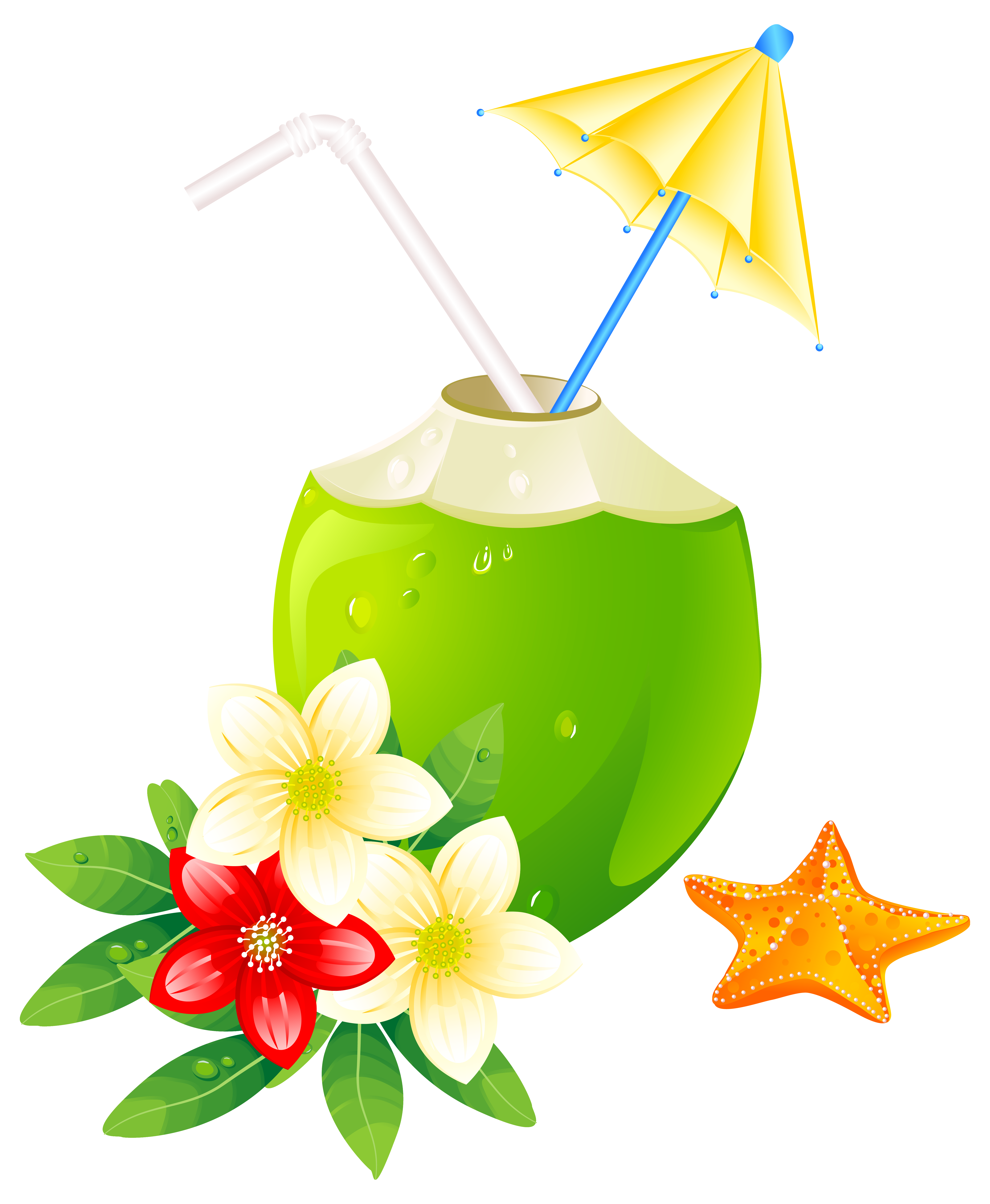 Exotic Summer Coctail PNG Image High Quality Clipart