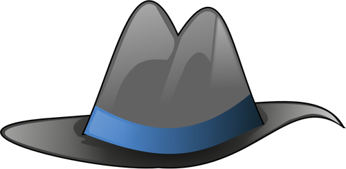 Sombrero With Blue Ribbon Clipart