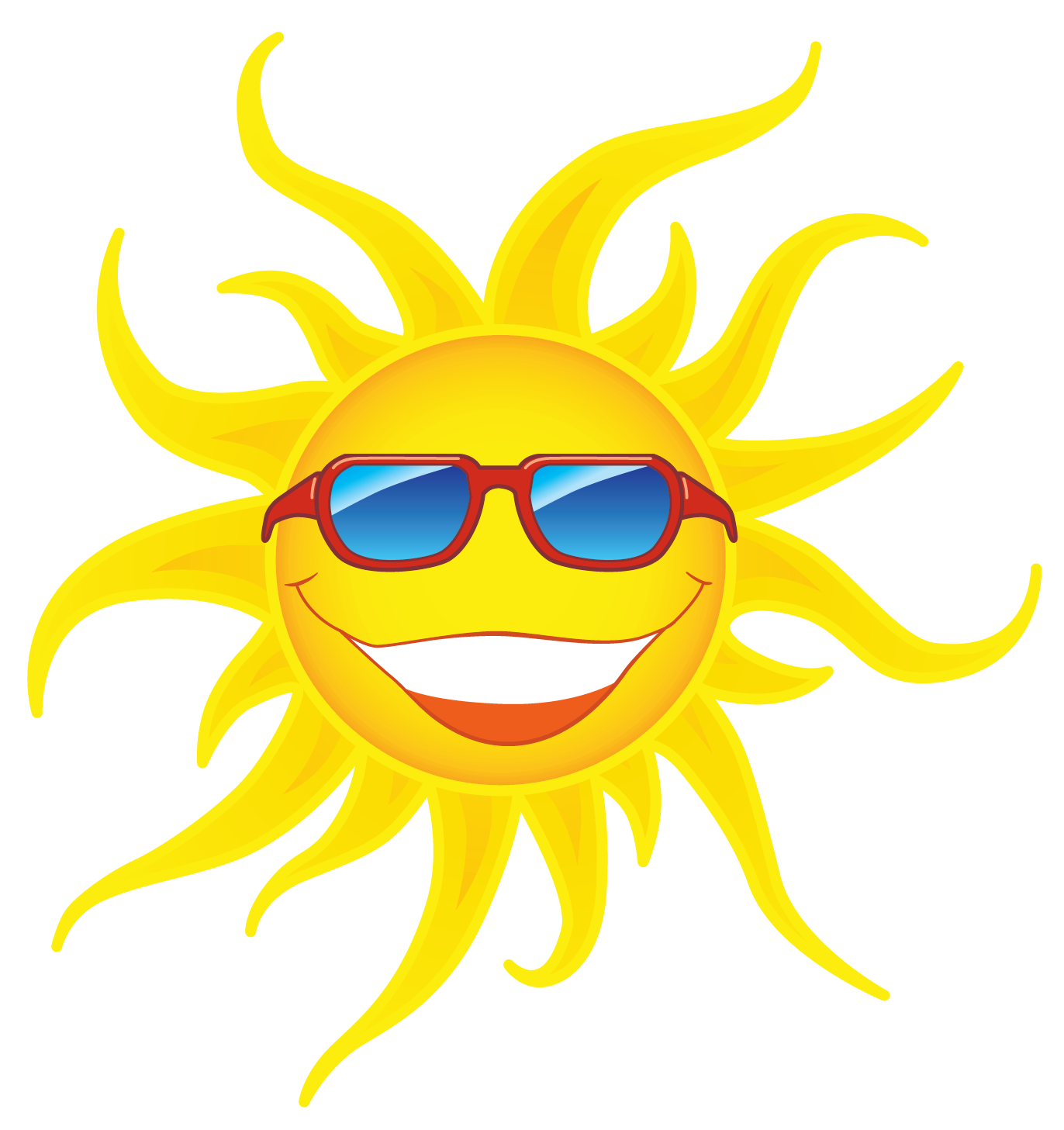 Picture Sunglasses Sun With Transparent Red Clipart