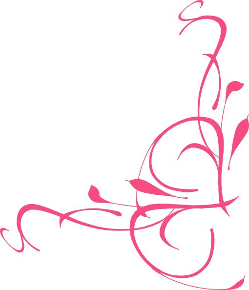 Elegant Swirl Designs Right Floral Swirl Clipart
