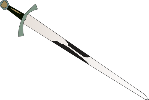 Sword With Brown Handle Clipart