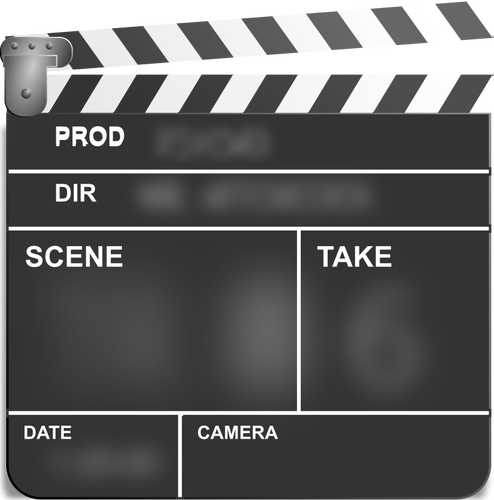 Movie Action Clapper Board Clipart