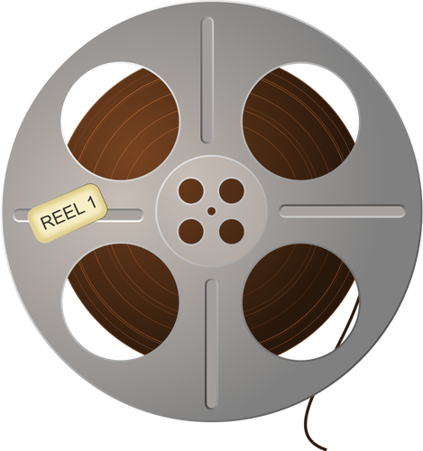 Brown Film Tape Clipart