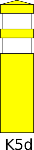 Of Yellow Self-Lifting Traffic Beacon Clipart