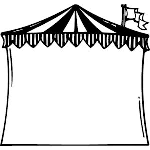 Circus Tent Frame Of Circus Tent Frame Clipart