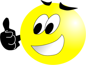 Smiley Face Wink Thumbs Up Images Clipart