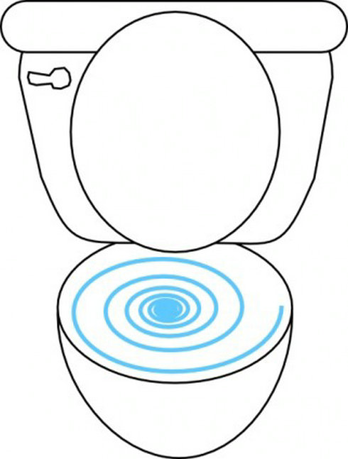 Swirly Toilet Vector Download Graphics Material Clipart