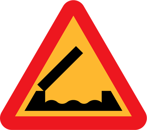 Retractable Bridge Road Sign Clipart