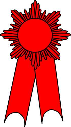 Of Medal With A Red Ribbon Clipart