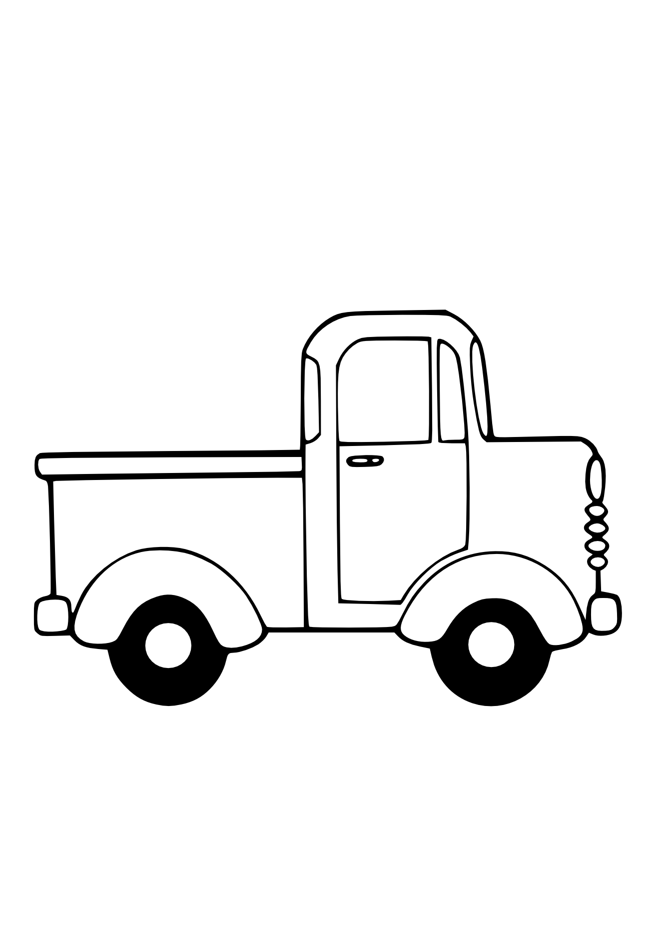 Semi Truck Black And White Free Download Clipart