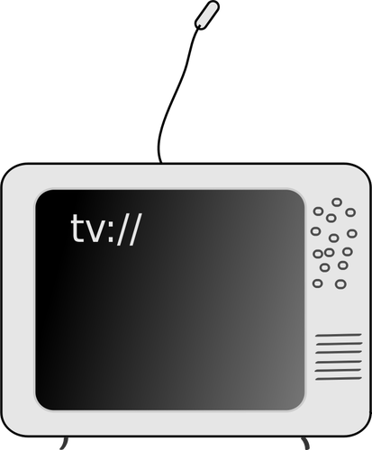 Of Old Style Tv Set Clipart