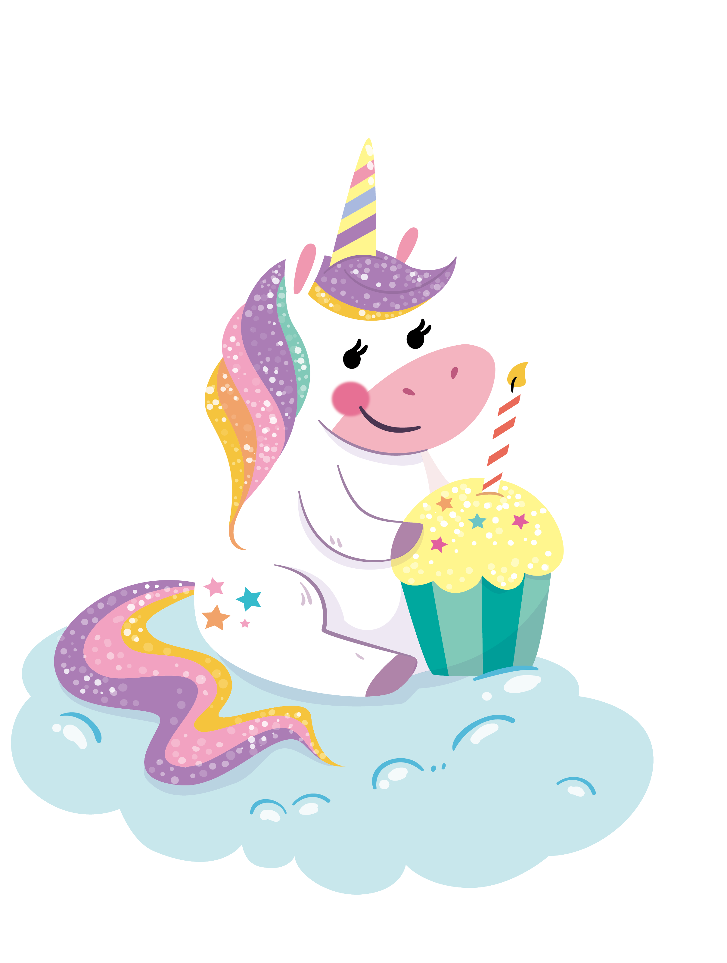 Wishing Birthday Euclidean Vector Unicorn Party Icon Clipart