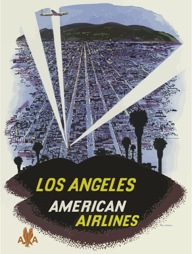 Los Angeles Poster Clipart