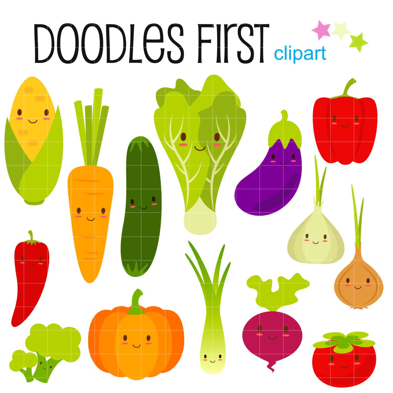 Happy Vegetable Png Image Clipart