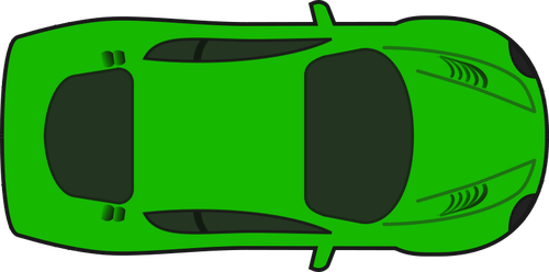 Green Racing Car Clipart
