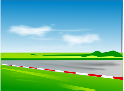 Of Racing Road Clipart