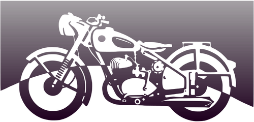Motorbike Of The 1950Ies Clipart