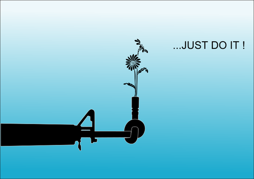 Just Do It Peace Poster Clipart