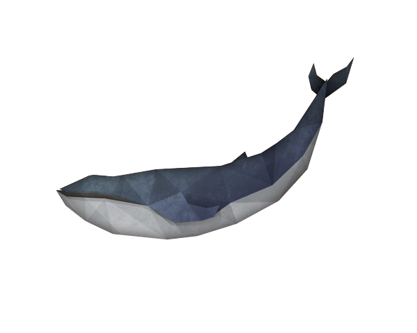 Illustration Polygon Poly Mesh Low Crystallize Whale Clipart