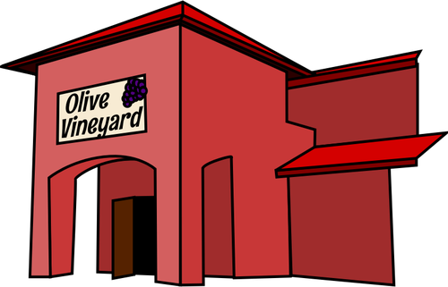 Of Entrance To The Restaurantt Clipart