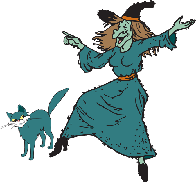 Fun Halloween Witch Kid Hd Image Clipart