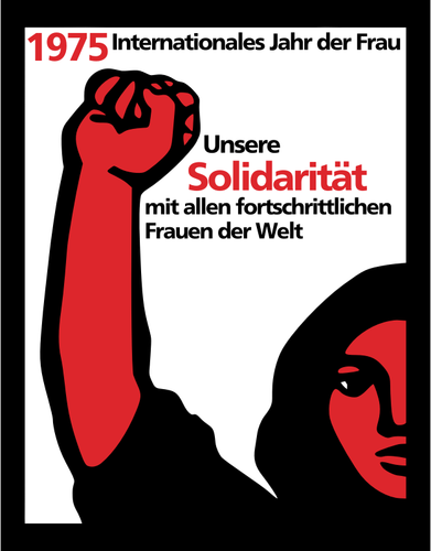 Of Banner For Woman'S Day In German Clipart