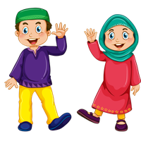 Download Child Muslim Couple Illustration Islam Png Free Photo Clipart Png Free Freepngclipart