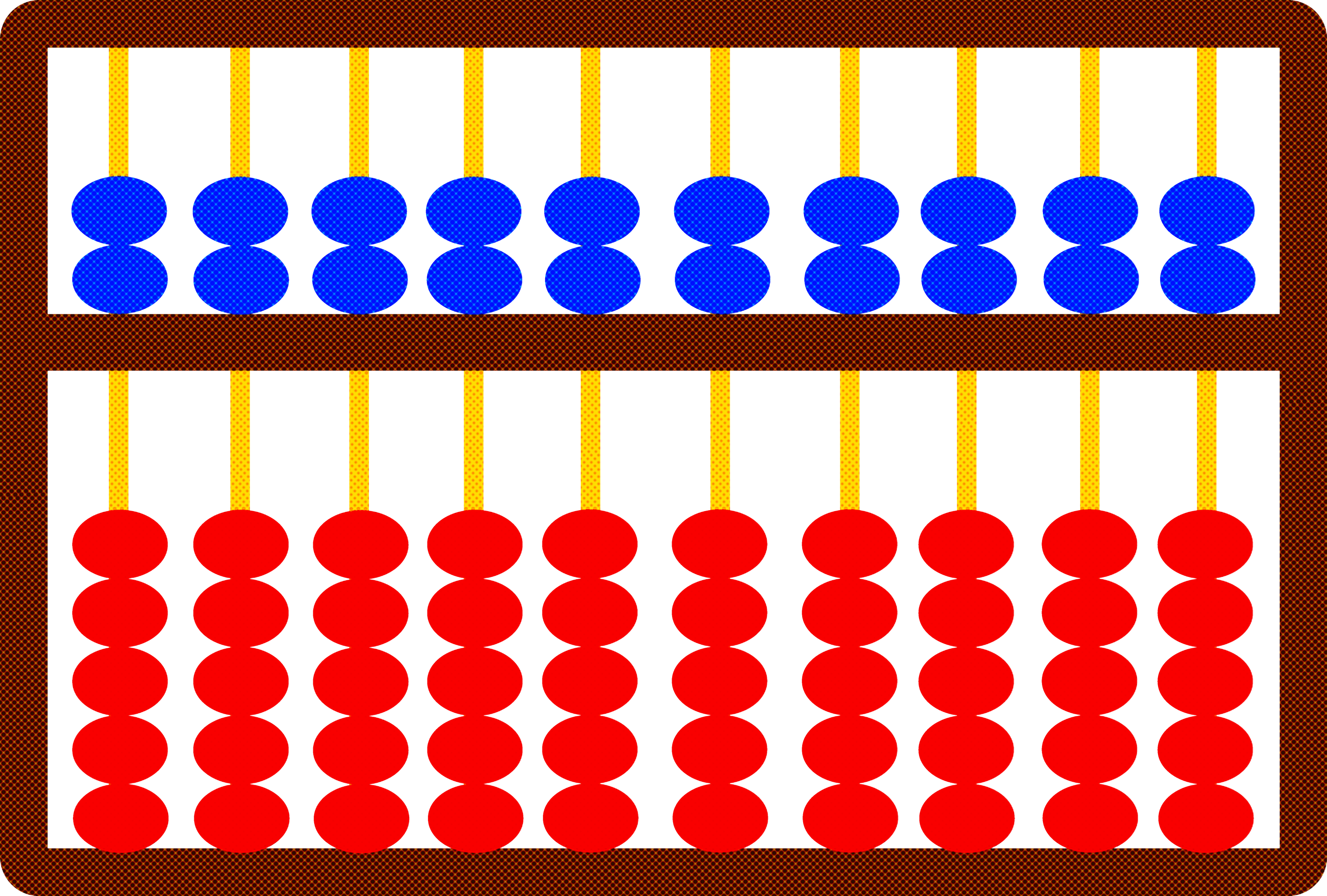 abacus line pattern rectangle Clipart