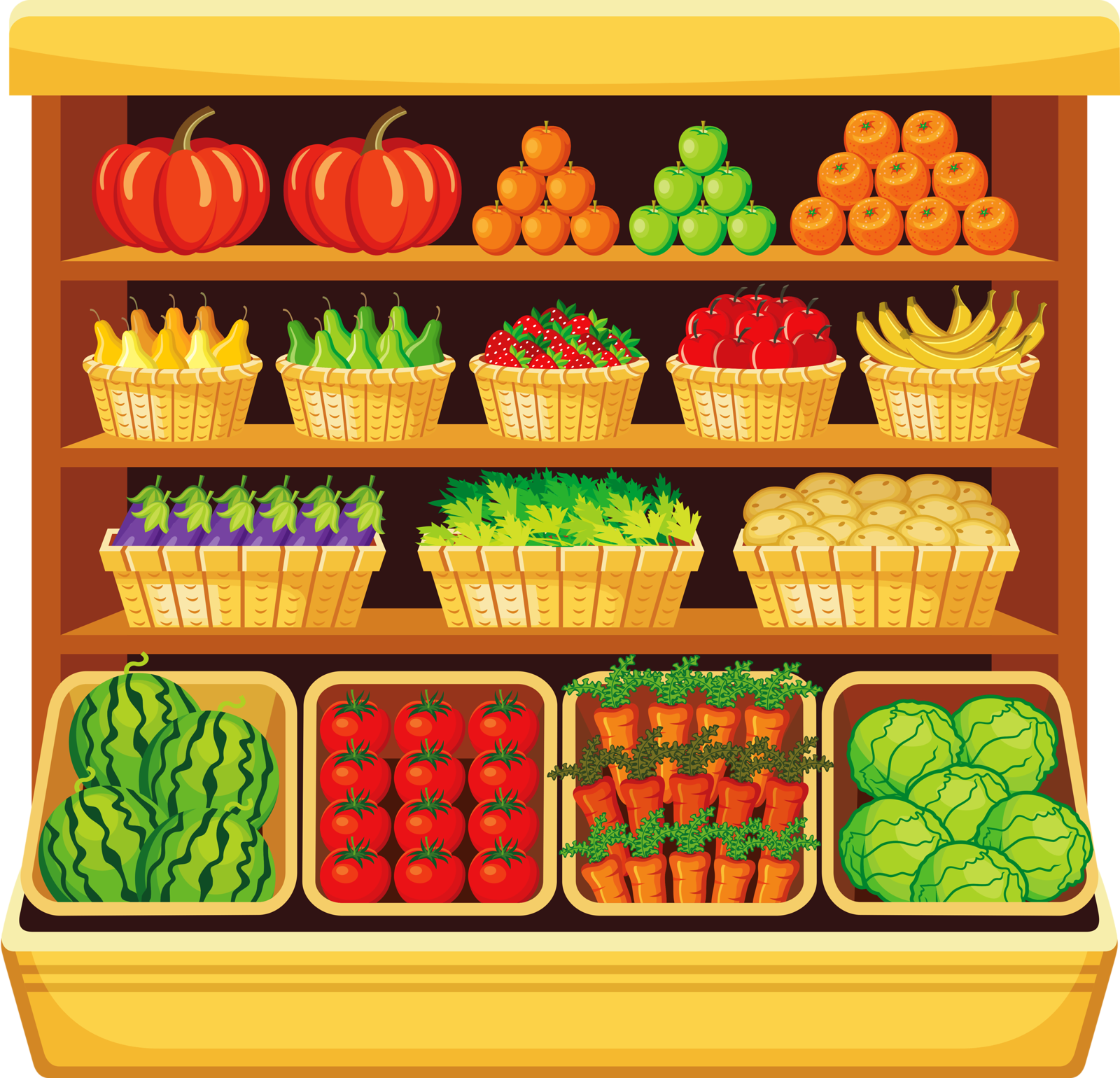 Supermarket Cartoon Clipart