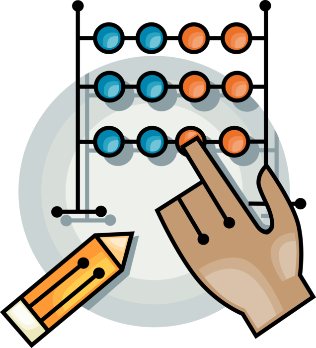 Abacus Line Clipart