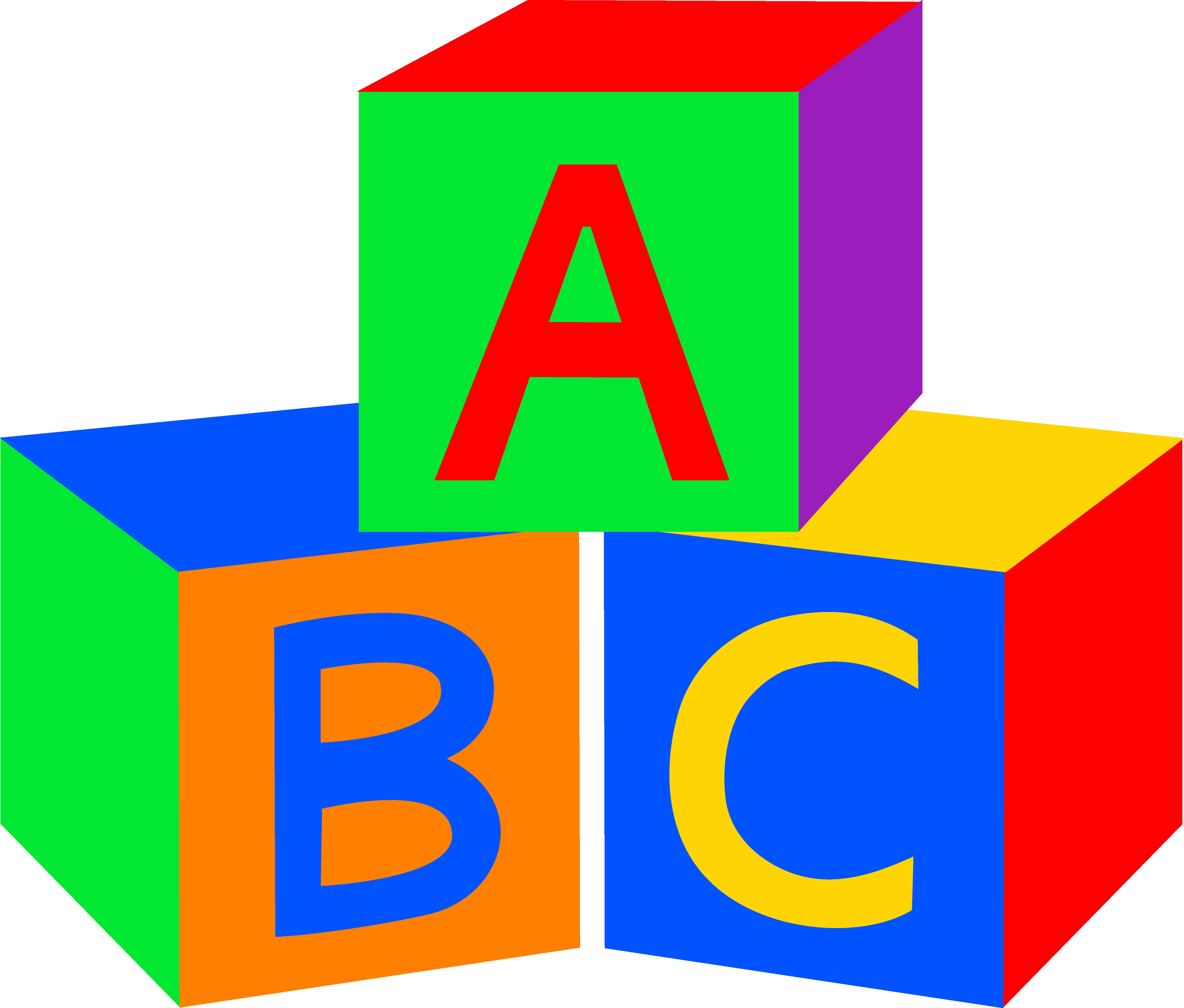 Abc Blocks Black And White Png Image Clipart