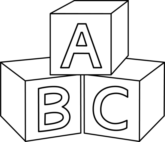 Abc Blocks Stacked Love Toy Alphabet Images Clipart