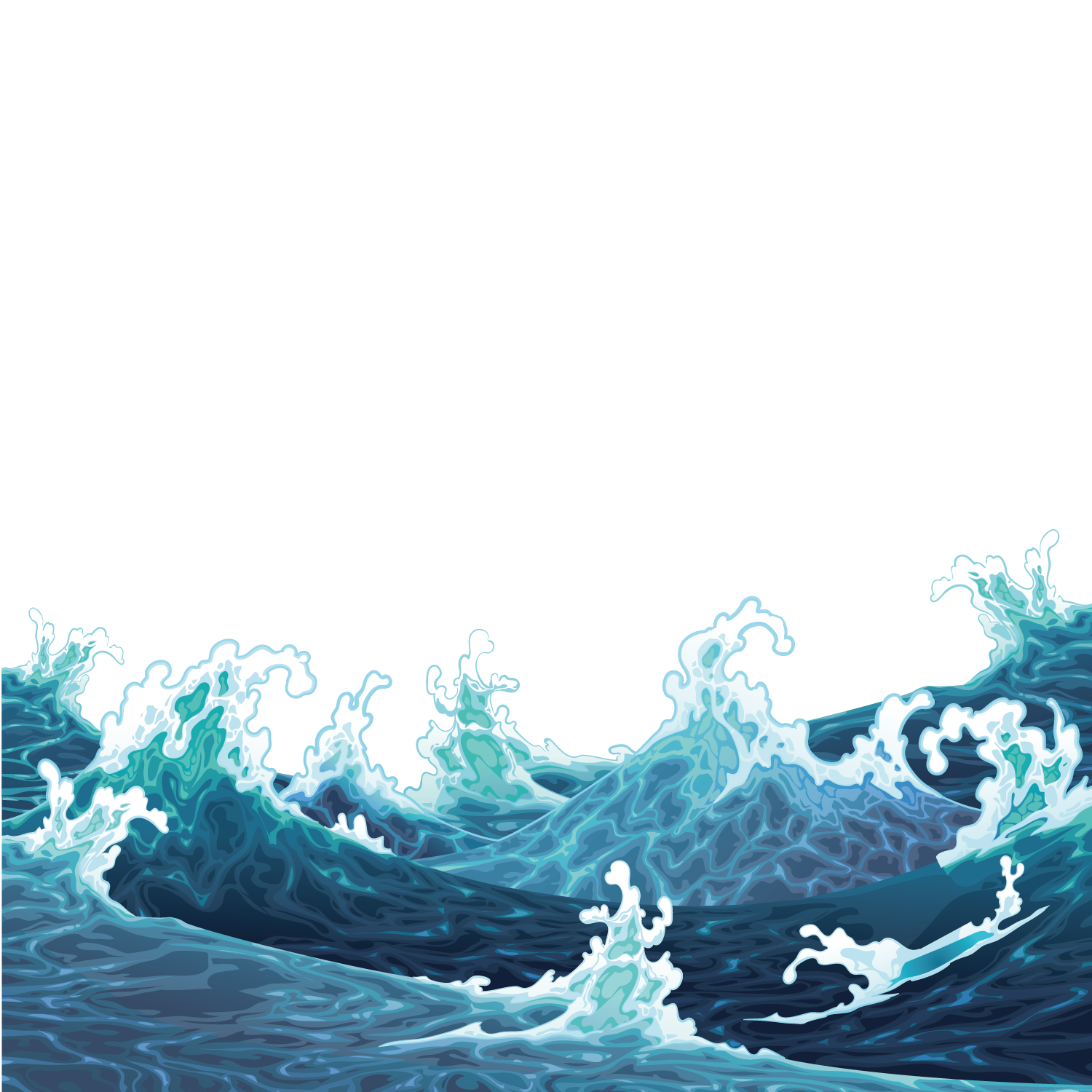 Wave Cartoon Clipart