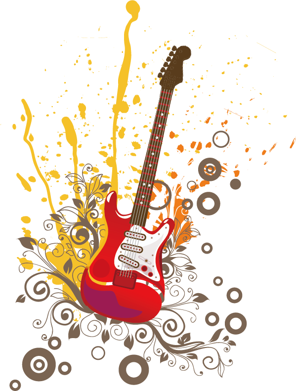 Guitar Cartoon Clipart