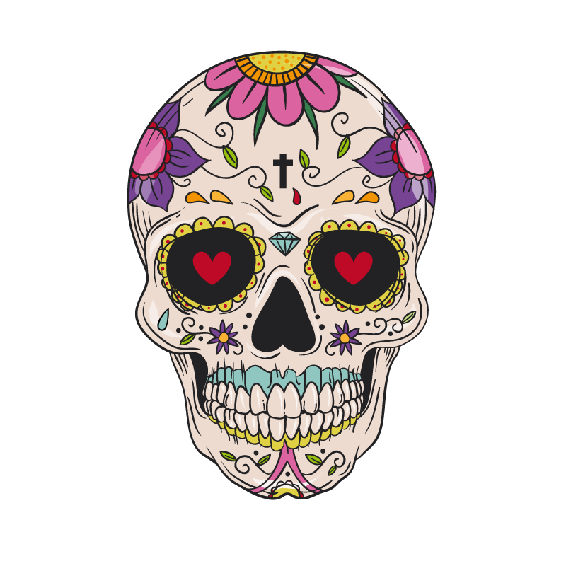 Day Of The Dead Skull Clipart